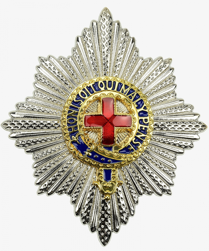 Großbritannien, Bruststern Hosenbandorden späte Version
